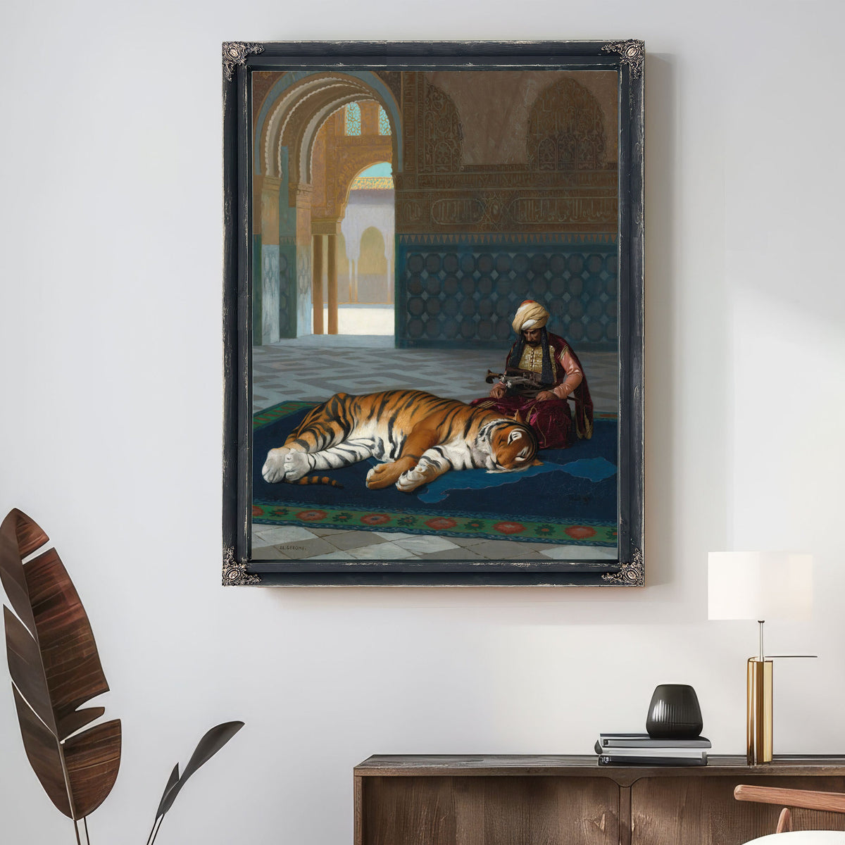 Le Tigre et le Gardien By Jean Leon Gerome