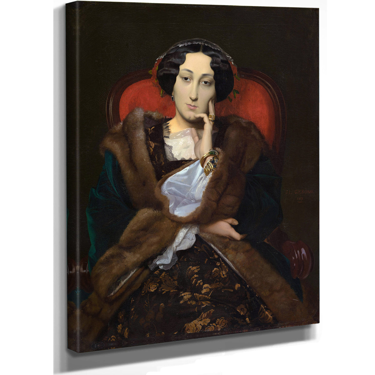 Portrait a Woman 1851 By Jean Leon Gerome