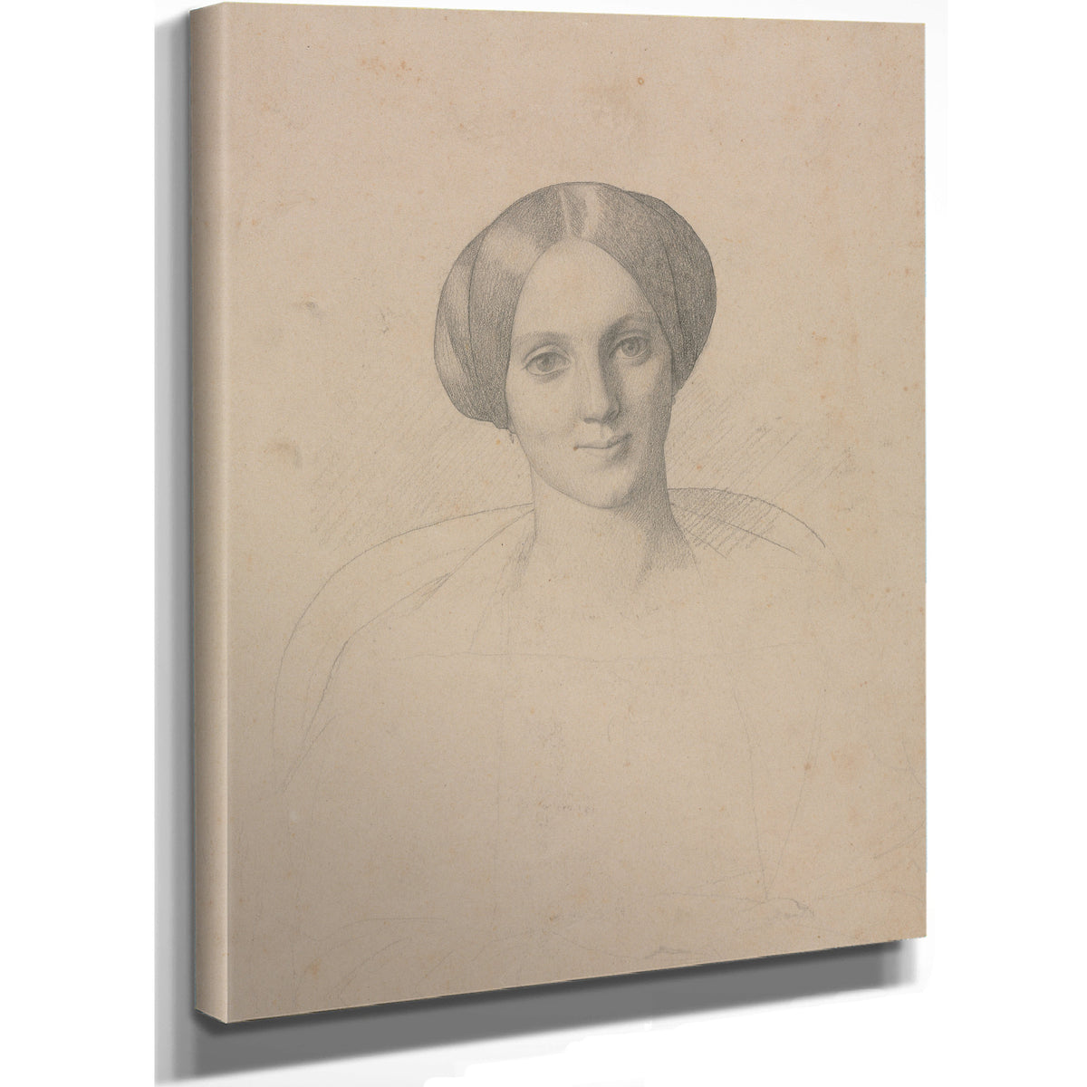 Portrait Head a Woman 1800s By Jean Leon Gerome