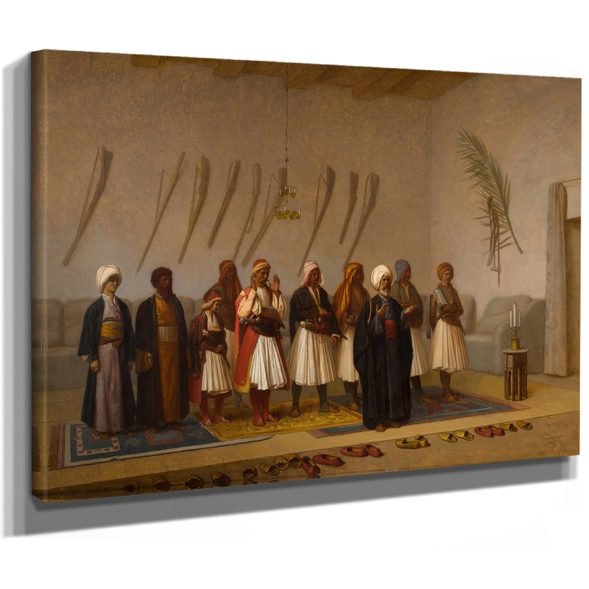 Prayer the House the Arnaut Chief 1857 By Jean Leon Gerome