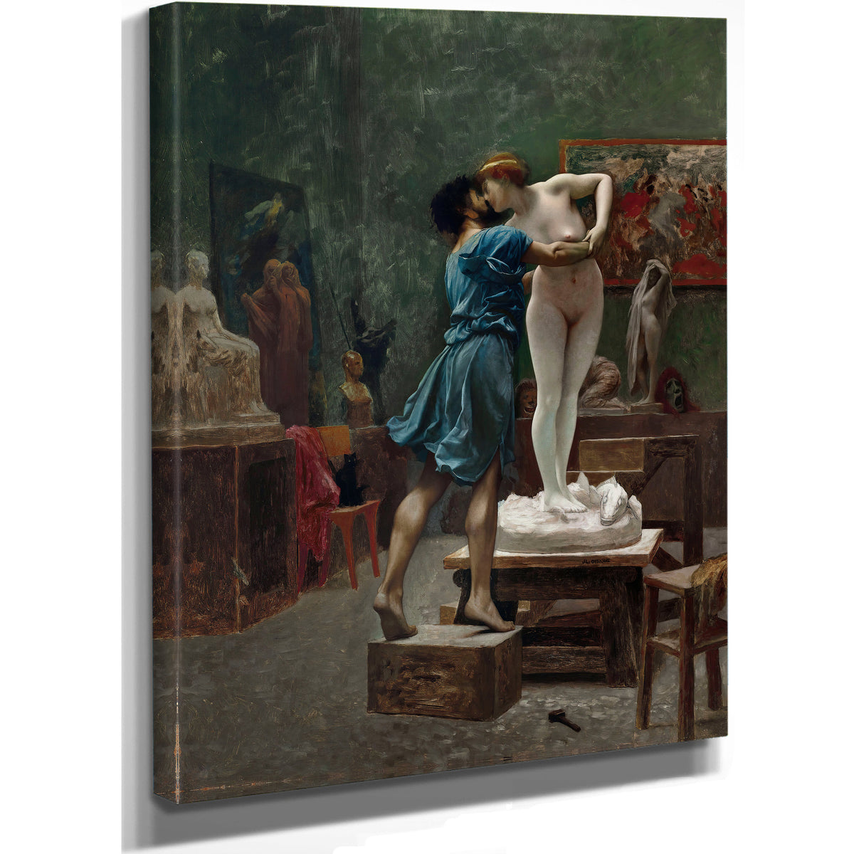 Pygmalion et Galatee Esquisse Lhuile By Jean Leon Gerome