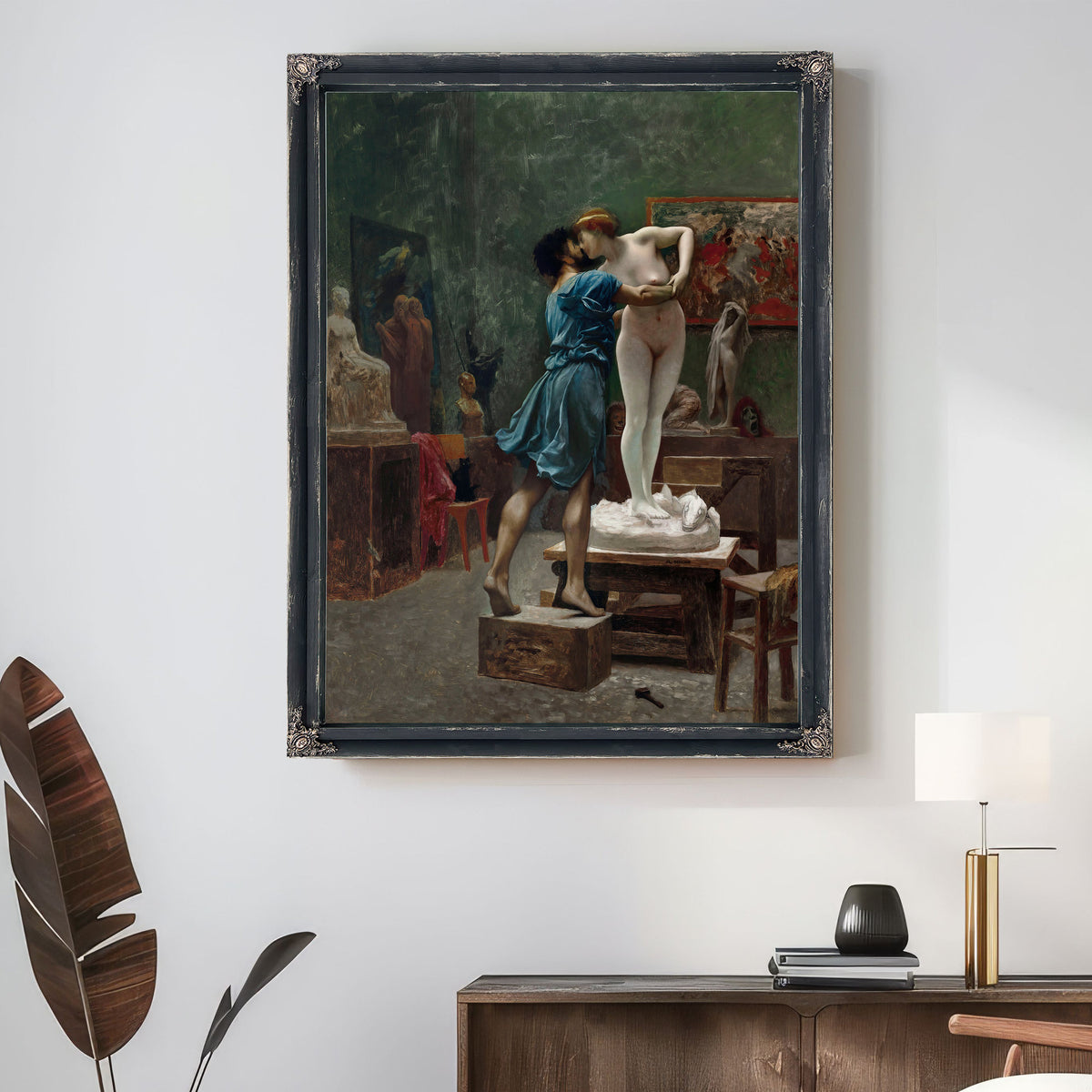 Pygmalion et Galatee Esquisse Lhuile By Jean Leon Gerome