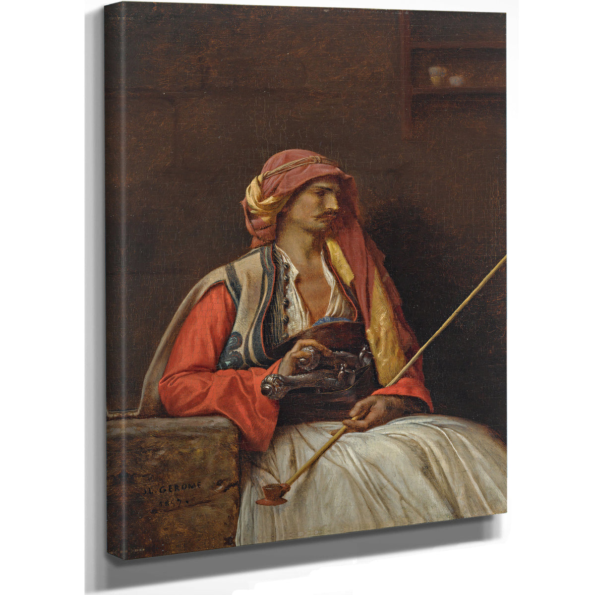 Seated Arnaut 1857 By Jean Leon Gerome