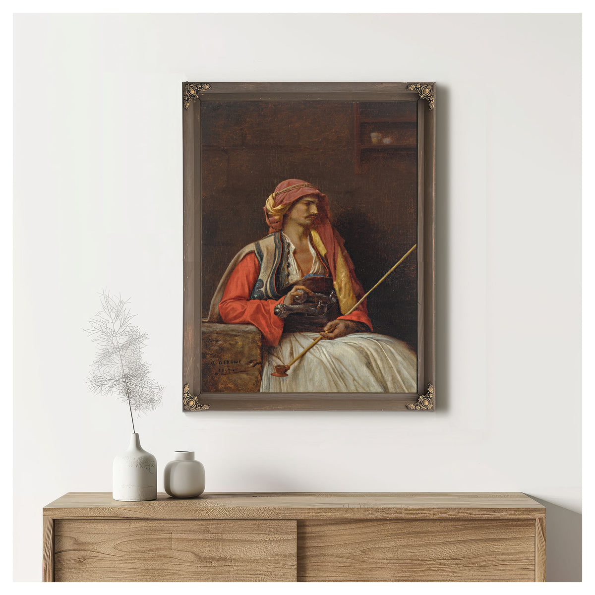 Seated Arnaut 1857 By Jean Leon Gerome