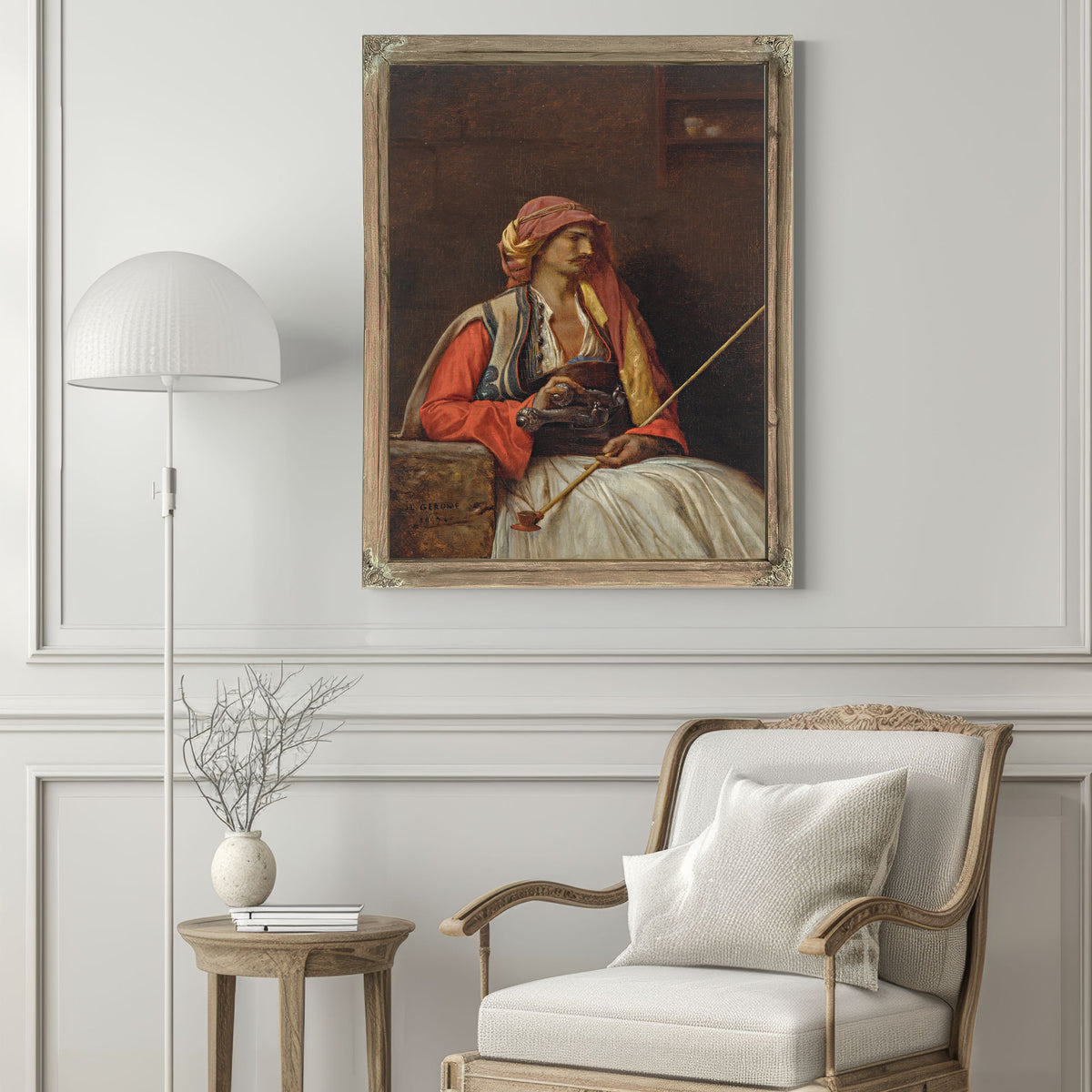 Seated Arnaut 1857 By Jean Leon Gerome