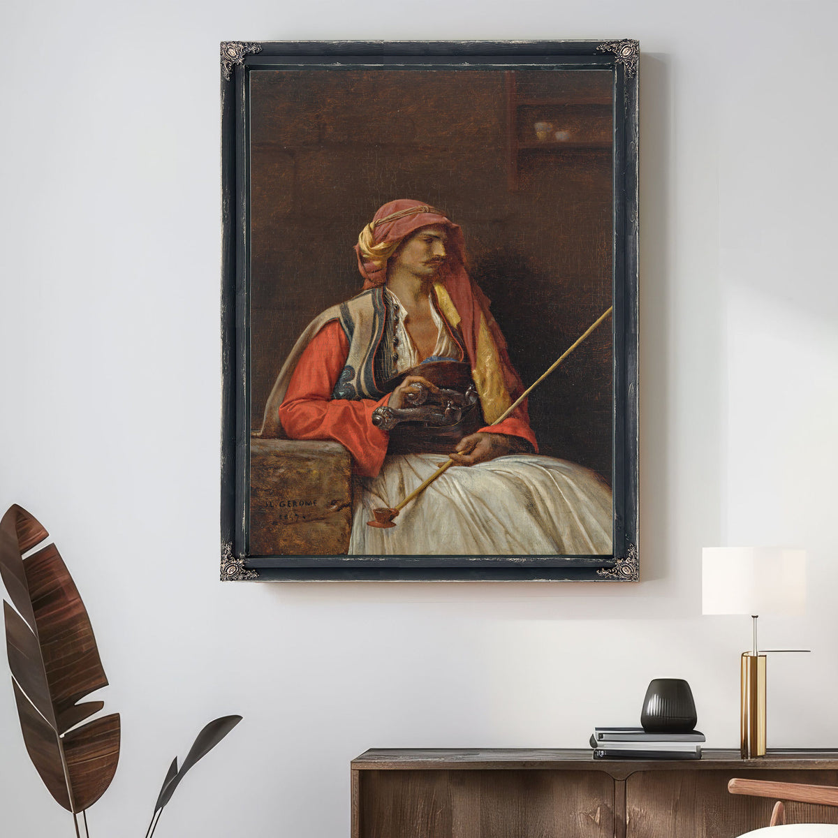 Seated Arnaut 1857 By Jean Leon Gerome