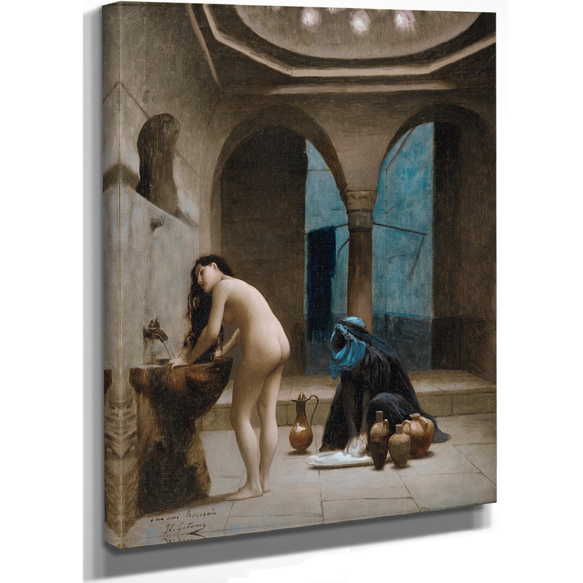 Study a Maure Bath Turkish Woman the By Jean Leon Gerome