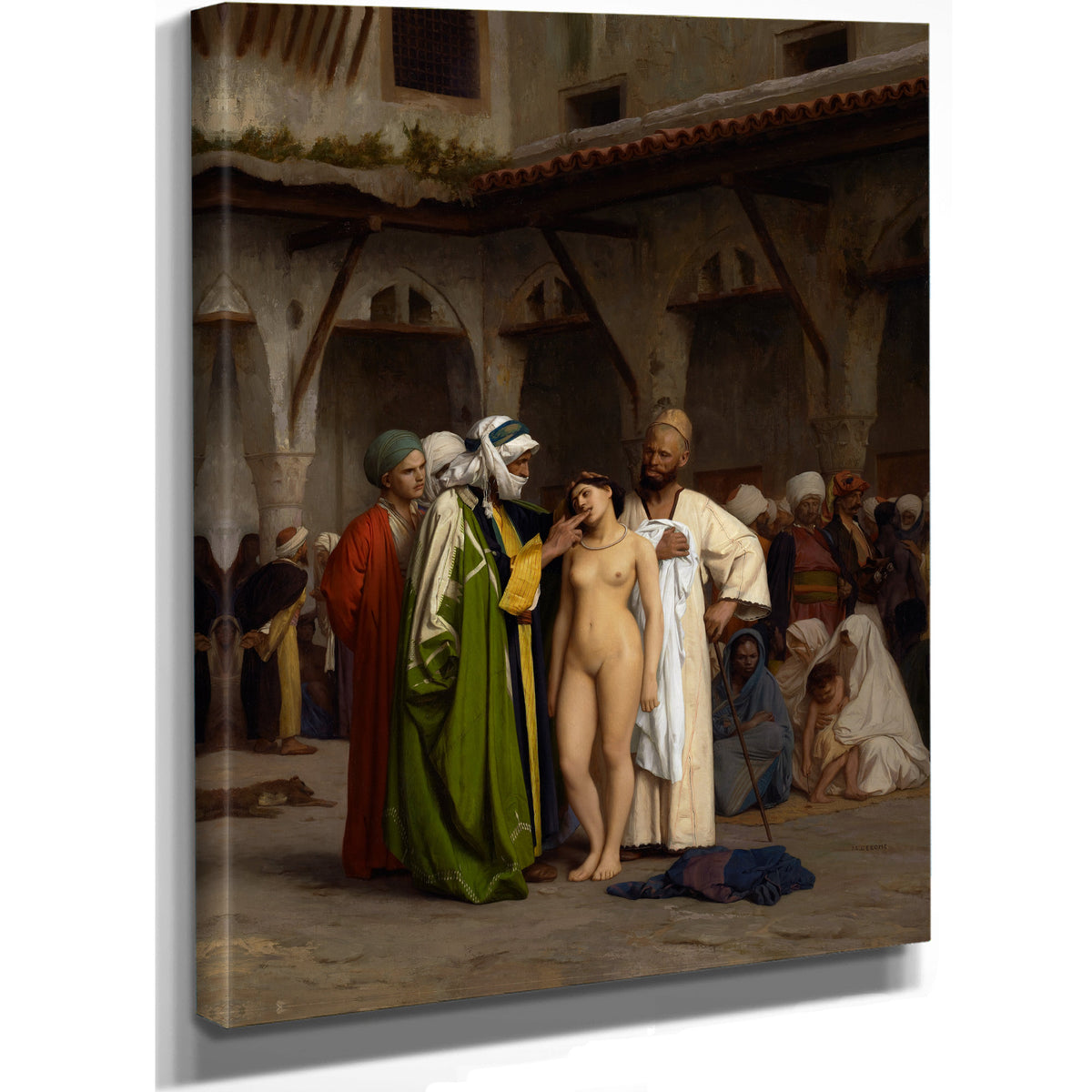 The Slave Market Circa 1866 By Jean Leon Gerome