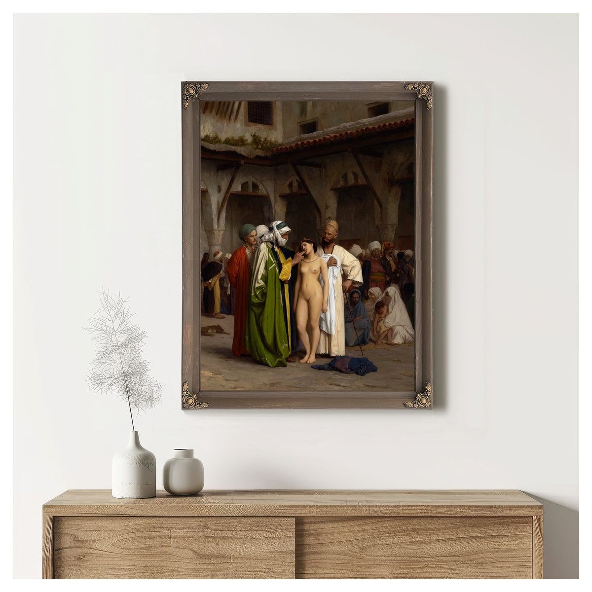 The Slave Market Circa 1866 By Jean Leon Gerome