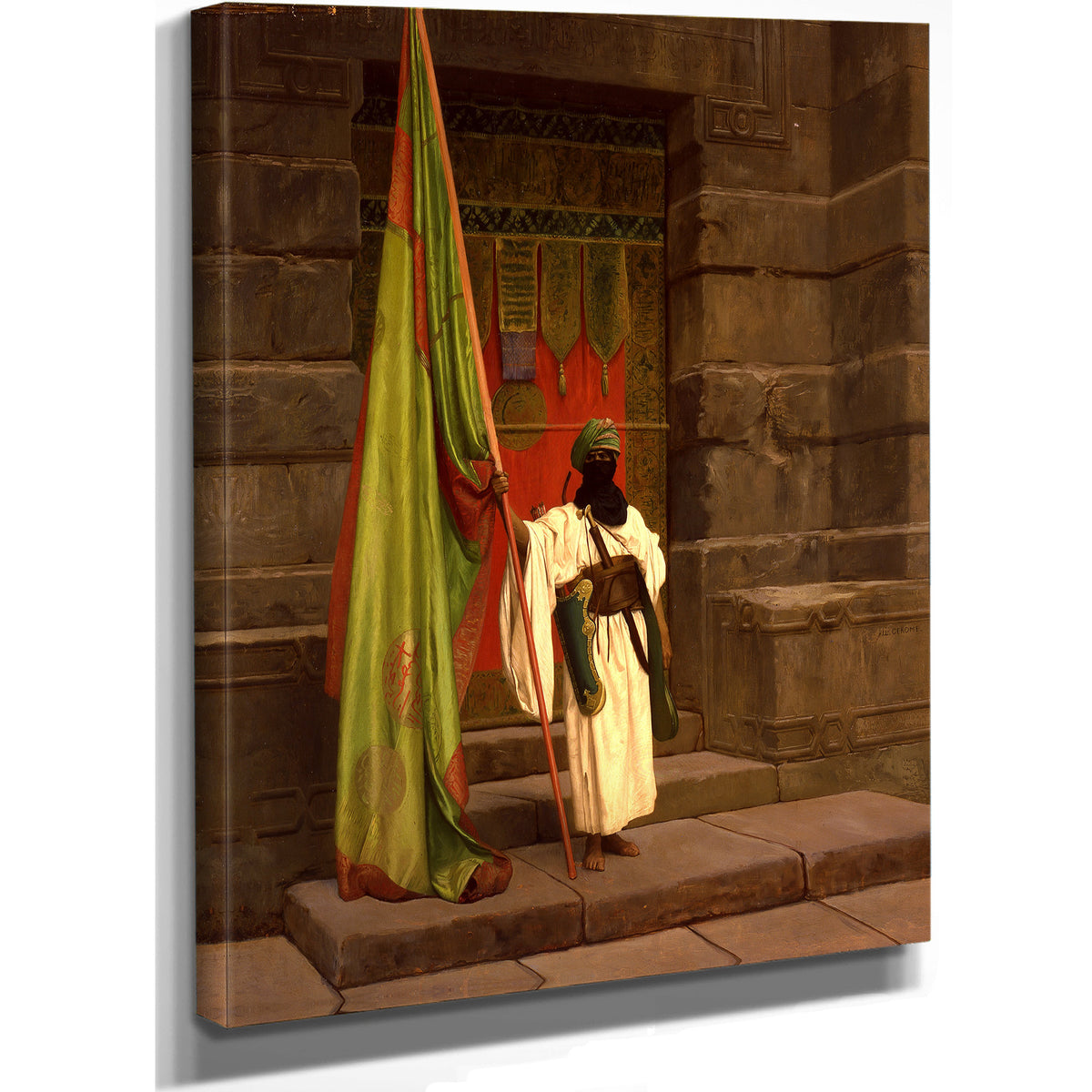 The Standing Bearer Unfolding Holy By Jean Leon Gerome