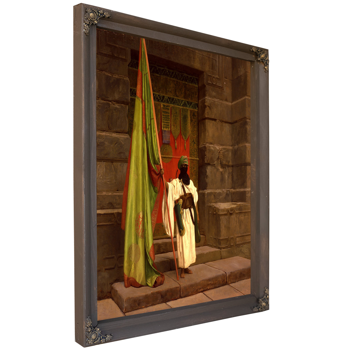 The Standing Bearer Unfolding Holy By Jean Leon Gerome