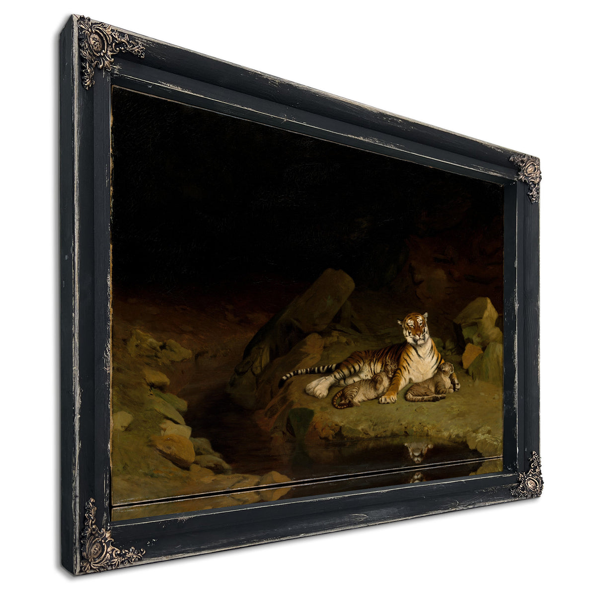 Tiger Cubs Ca 1884 By Jean Leon Gerome
