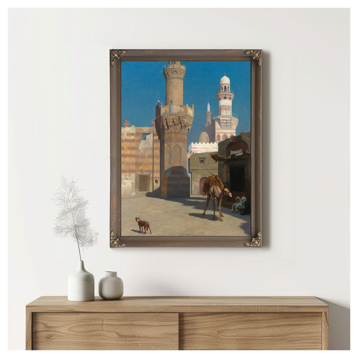 Une Journee Chaude Au Caire Devant la By Jean Leon Gerome