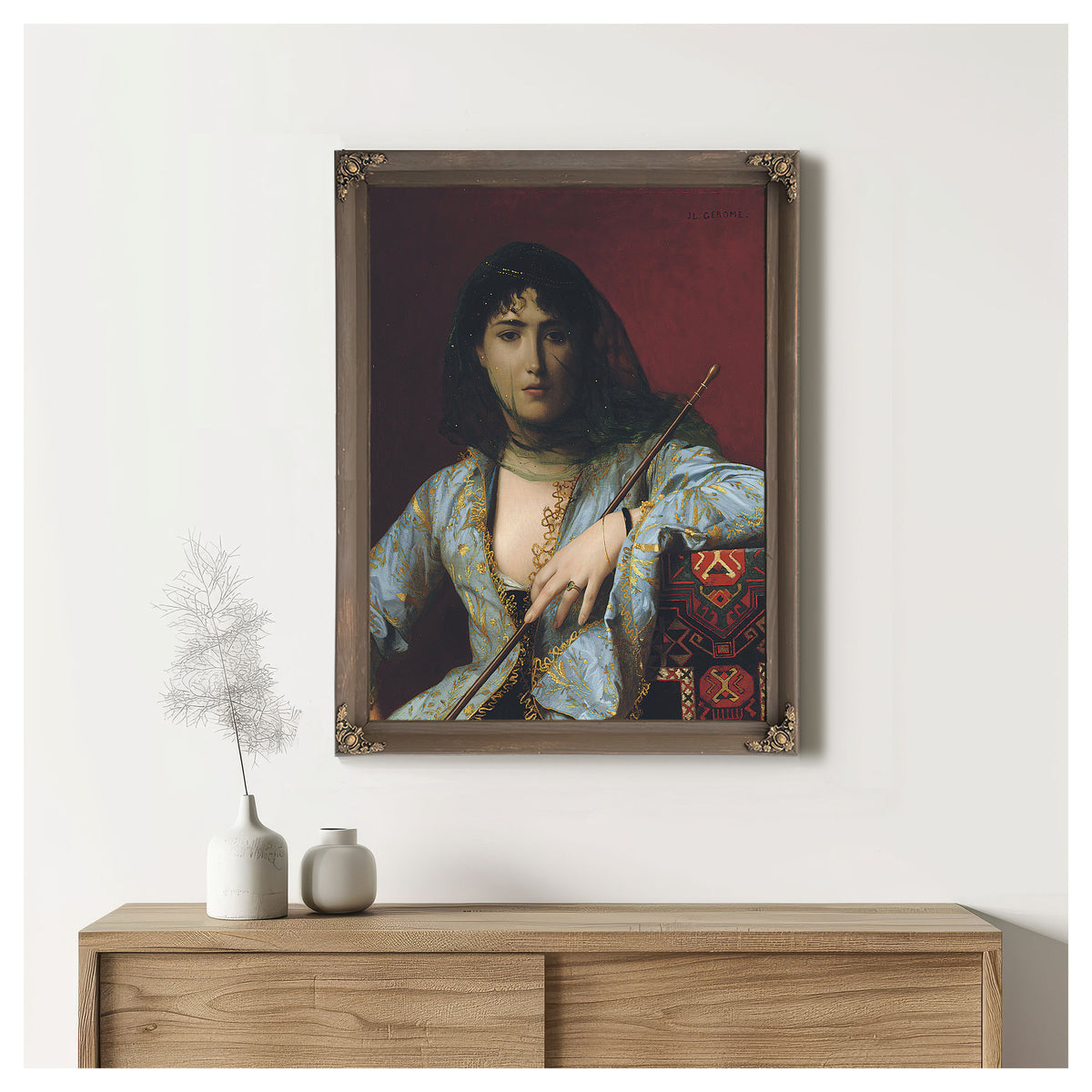 Veiled Circassian Beauty By Jean Leon Gerome
