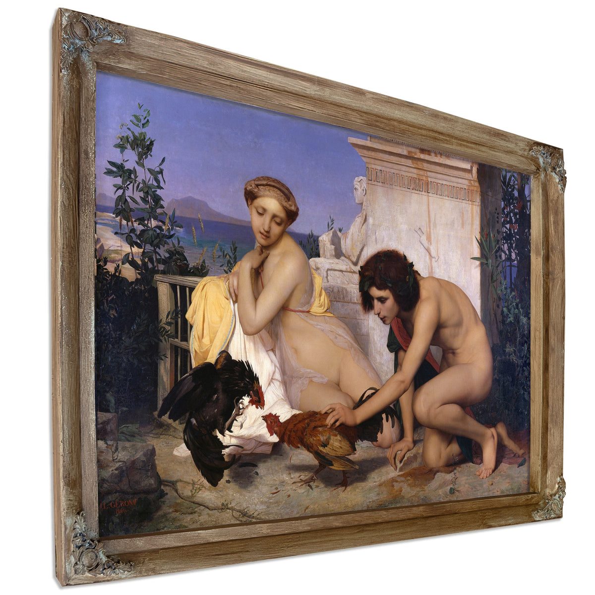 Young Greeks Attending Cock Fight 1846 By Jean Leon Gerome