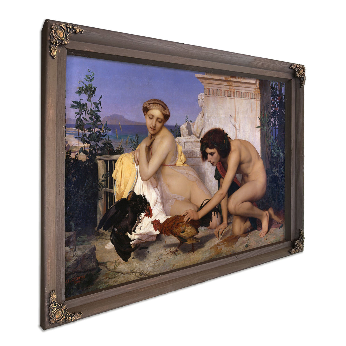 Young Greeks Attending Cock Fight 1846 By Jean Leon Gerome
