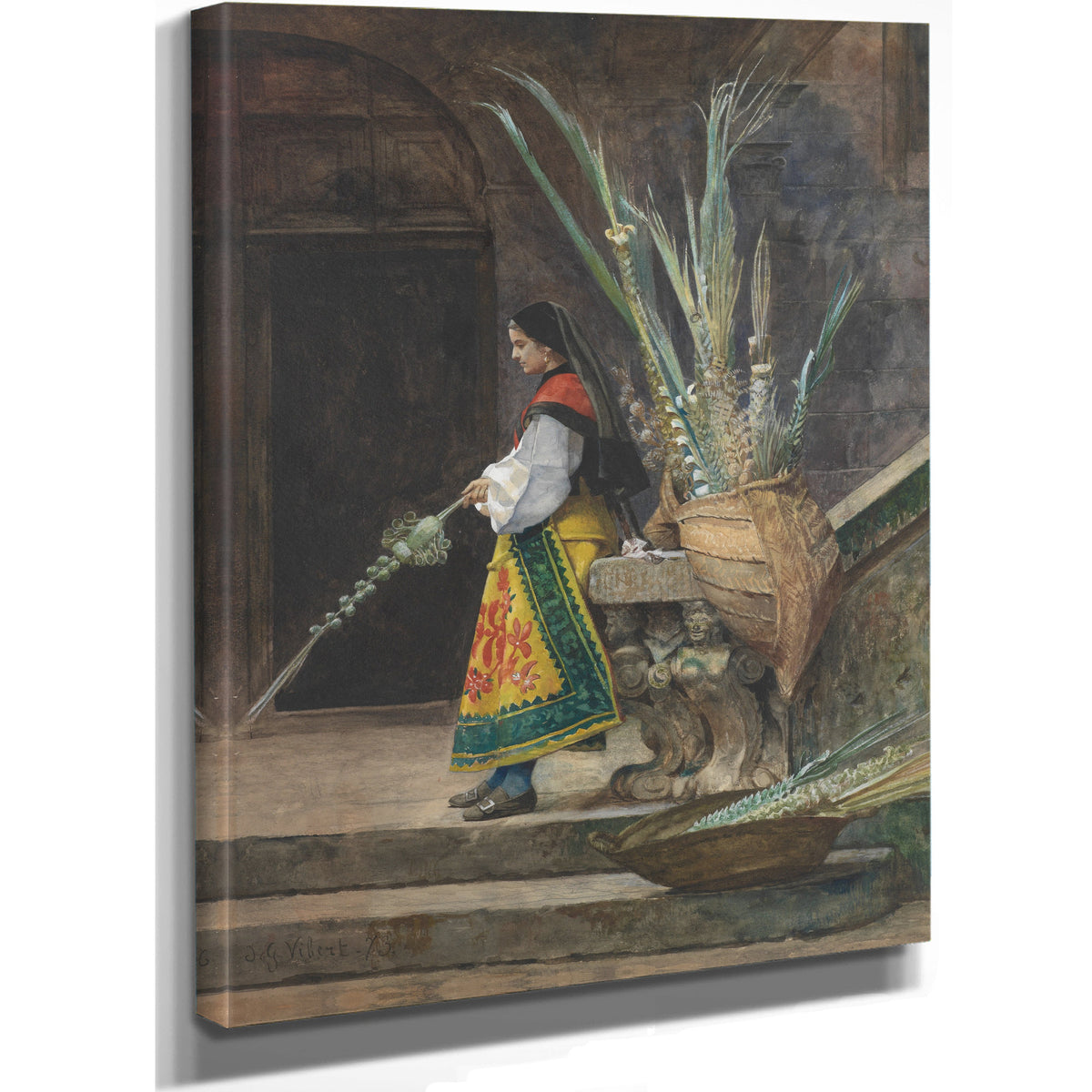 Palm Sunday Spain By Jehan Georges Vibert
