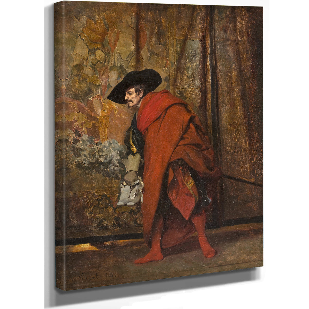 Polonius Behind Curtain By Jehan Georges Vibert