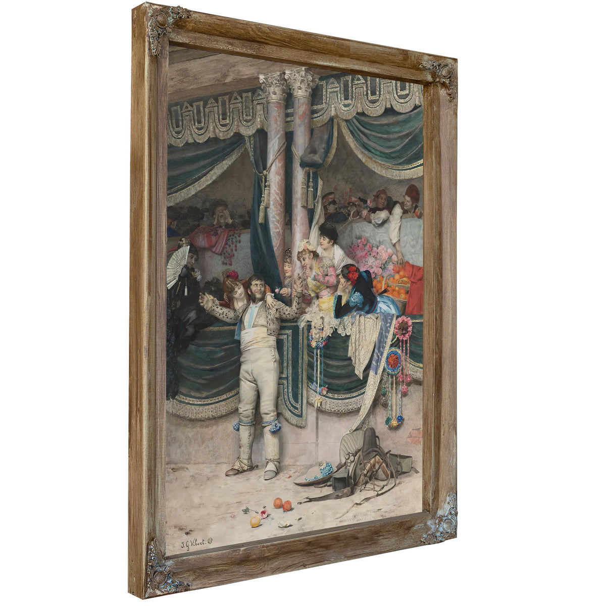 The Bullfighters Adoring Crowd By Jehan Georges Vibert