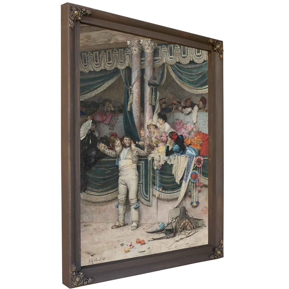 The Bullfighters Adoring Crowd By Jehan Georges Vibert