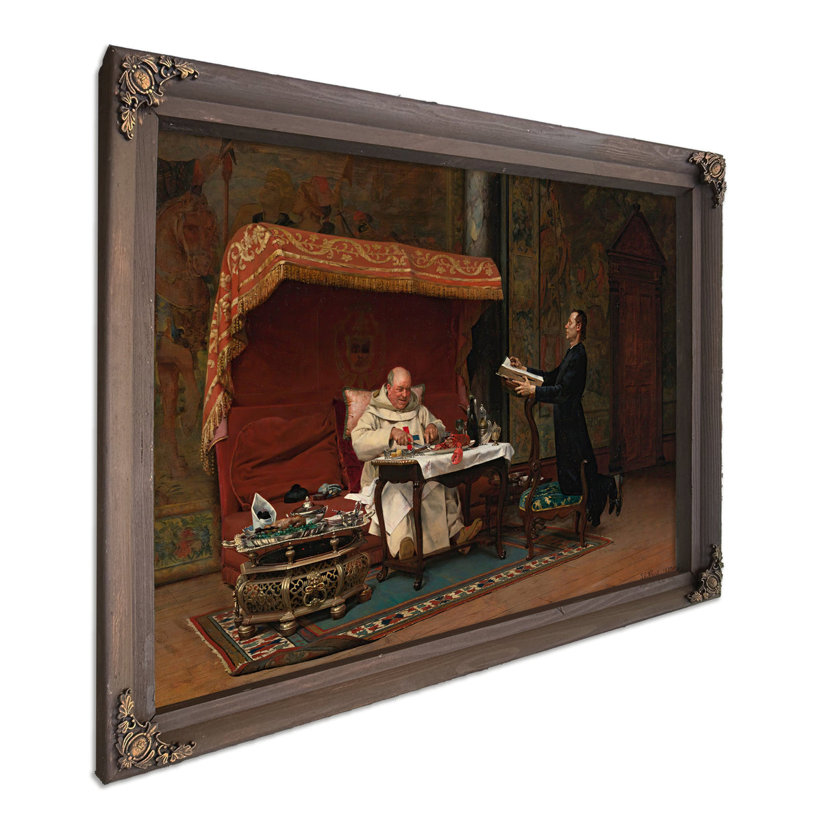 The Canons Dinner By Jehan Georges Vibert