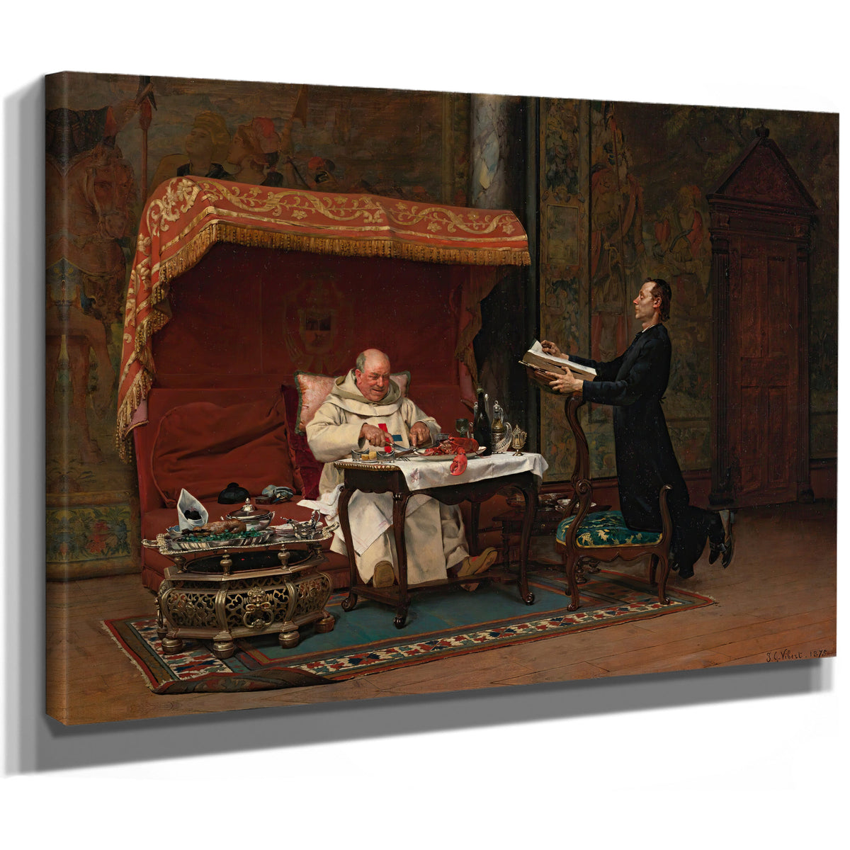 The Canons Dinner By Jehan Georges Vibert