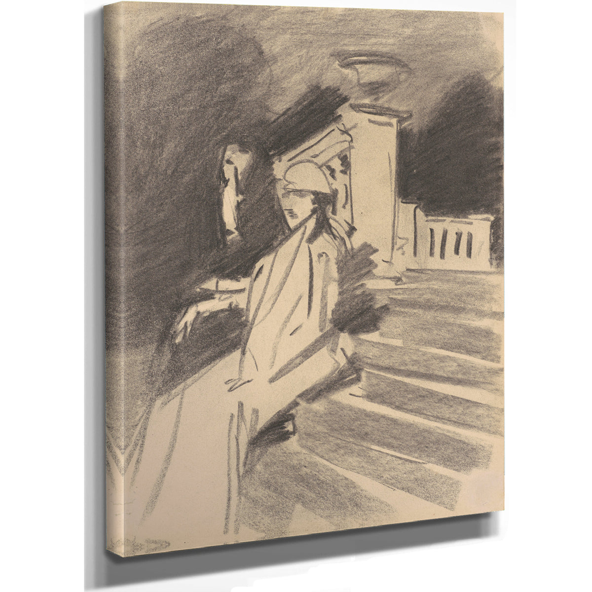 By Fountain Villa Torlonia Frascati By John Singer Sargent