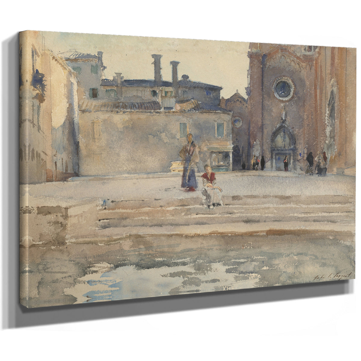 Campo Dei Frari Venice C 1880 By John Singer Sargent