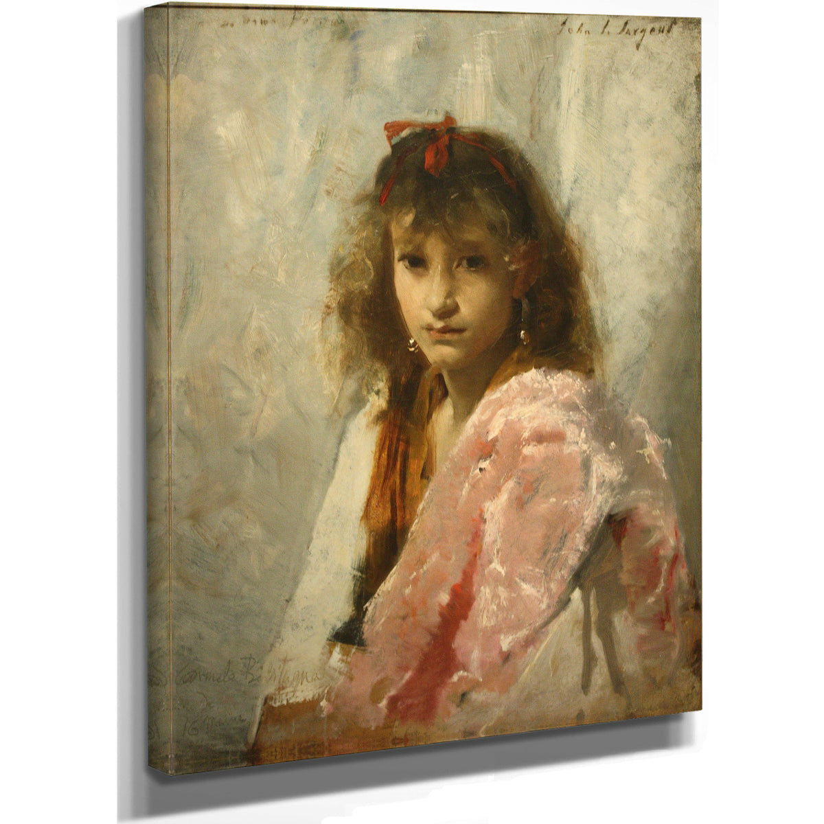 Carmela Bertagna Circa 1880 By John Singer Sargent