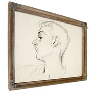 Head a Young Man Profile By John Singer Sargent