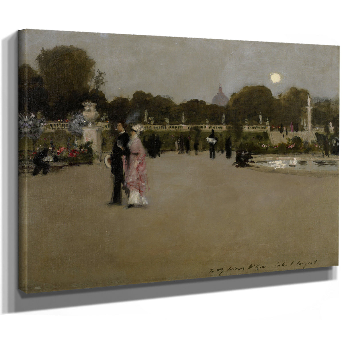 Luxembourg Gardens Twilight 1879 By John Singer Sargent