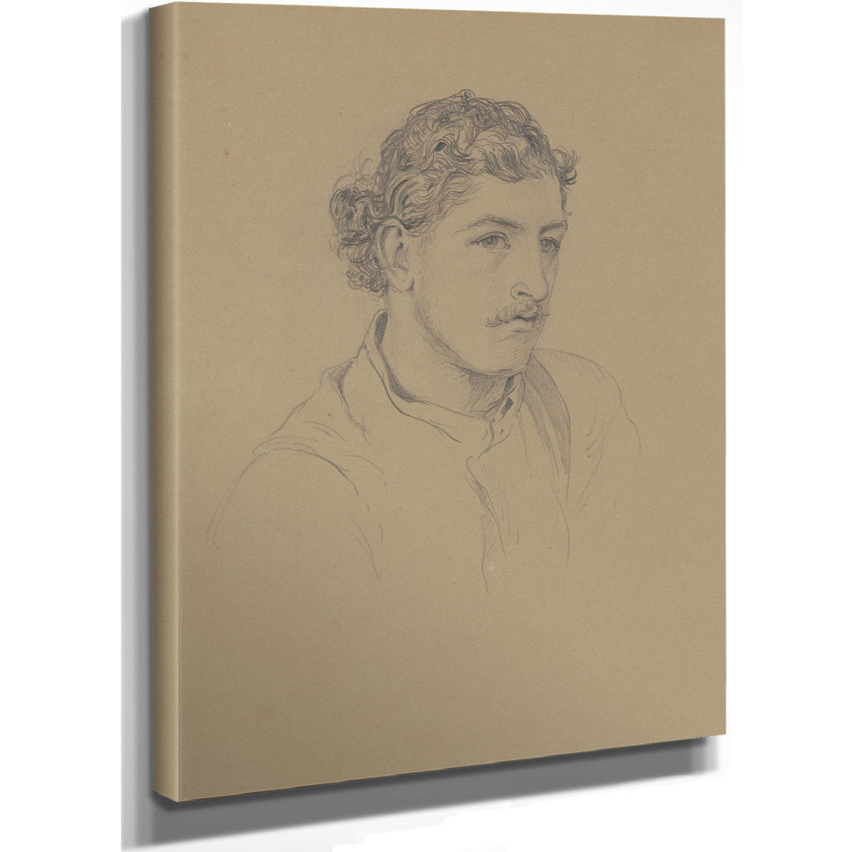 Man Curly Hair 1872 By John Singer Sargent