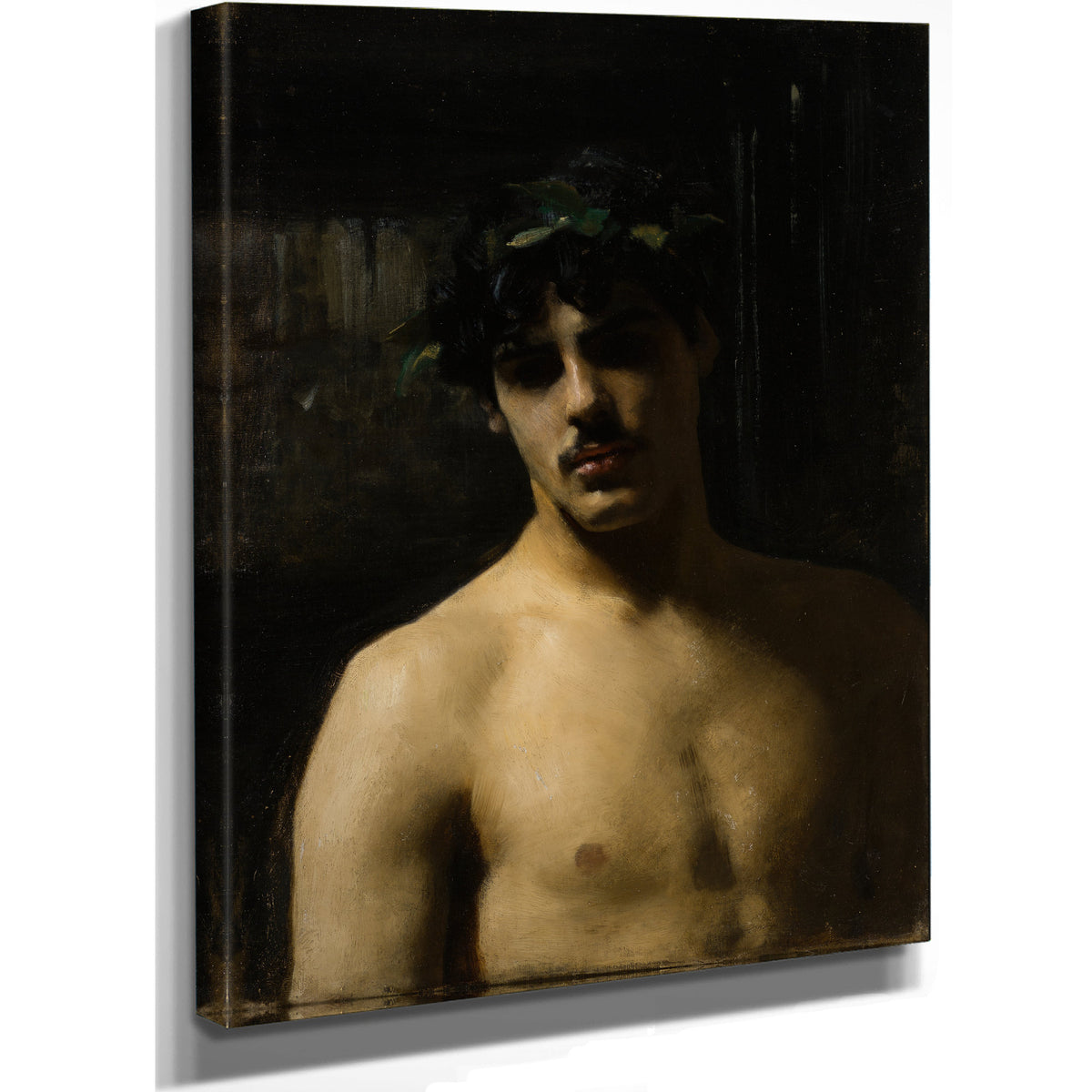 Man Wearing Laurels 1874 1880 By John Singer Sargent