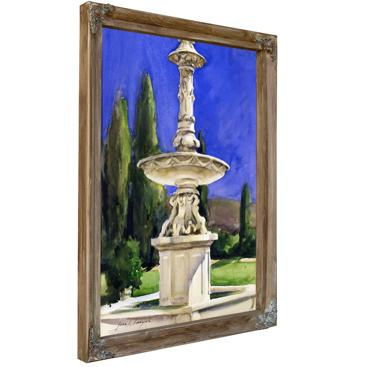 Marble Fountain Italy Ca 1907 By John Singer Sargent
