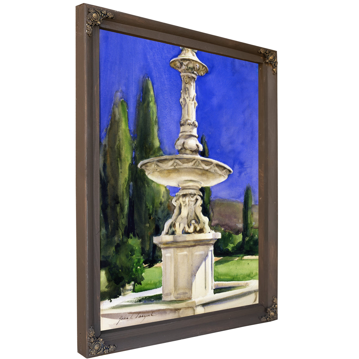 Marble Fountain Italy Ca 1907 By John Singer Sargent