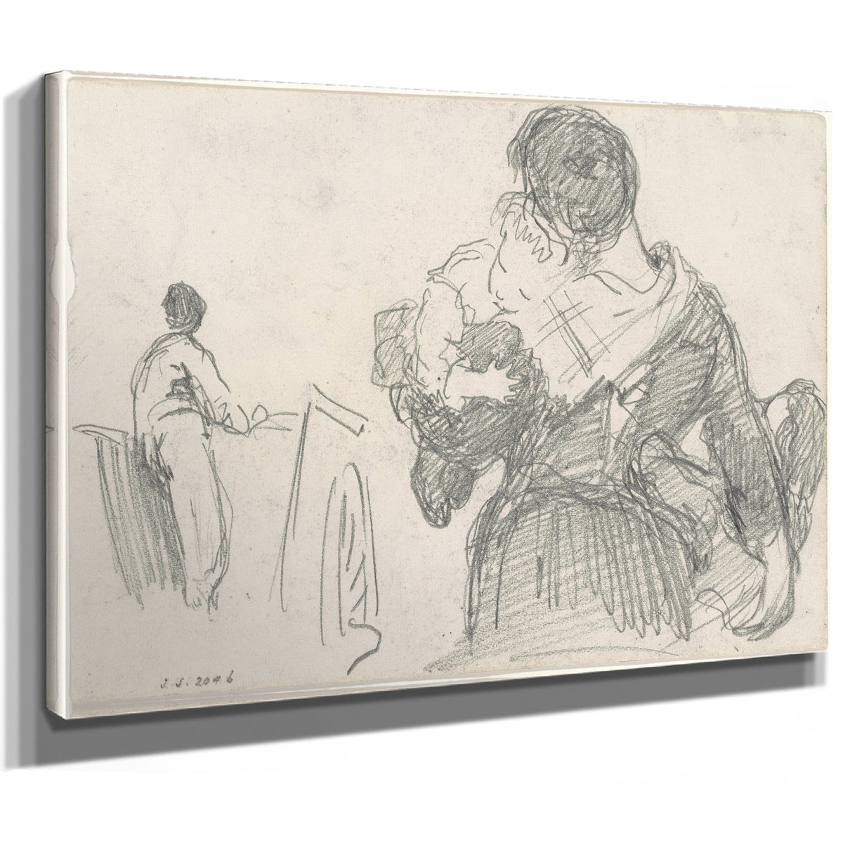 Mother Child Recto C 1871 1872 By John Singer Sargent