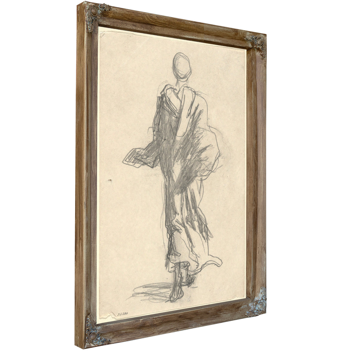 Rear View a Draped Figure By John Singer Sargent
