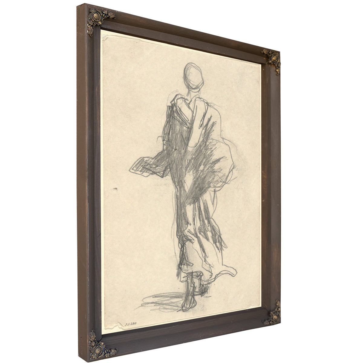 Rear View a Draped Figure By John Singer Sargent