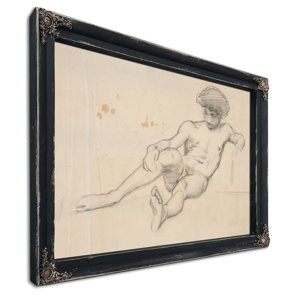 Reclining Nude Figure By John Singer Sargent