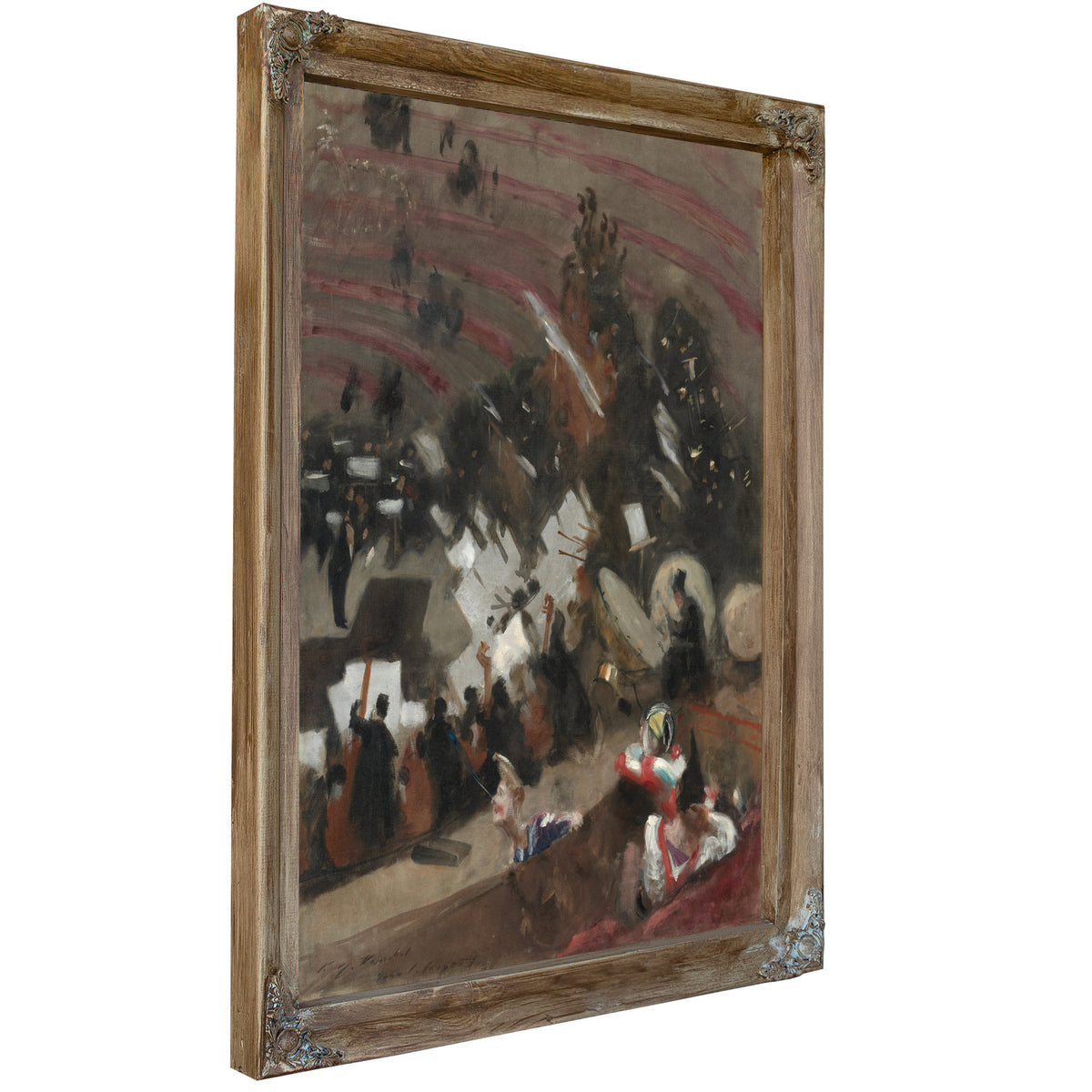 Rehearsal the Pasdeloup Orchestra the By John Singer Sargent