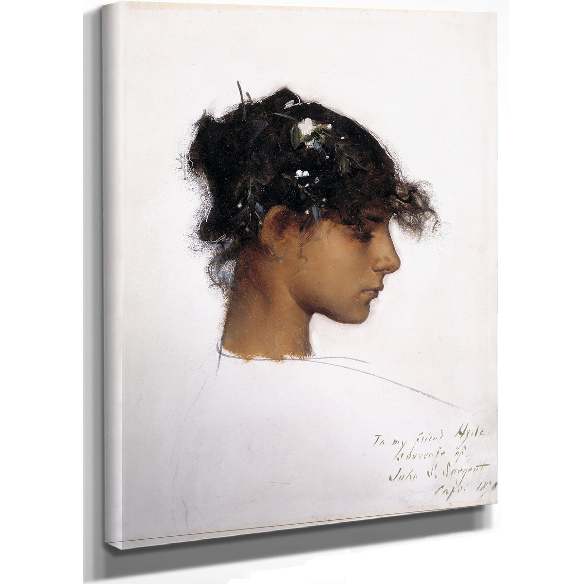 Rosina Ferrara Head a Capri Girl By John Singer Sargent