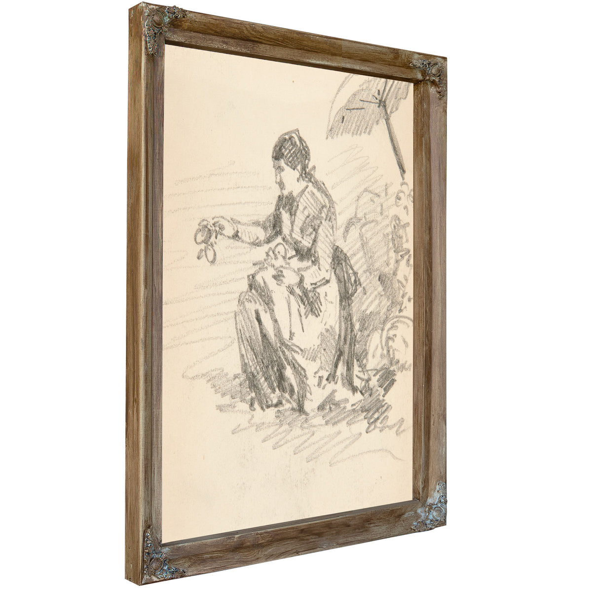 Seated Figure a Woman By John Singer Sargent