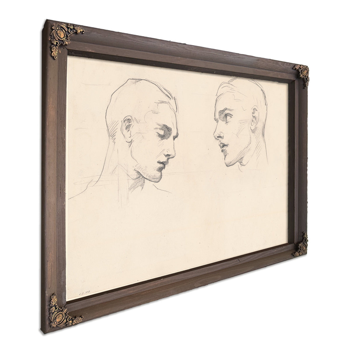 Studies a Mans Head C 1875 By John Singer Sargent