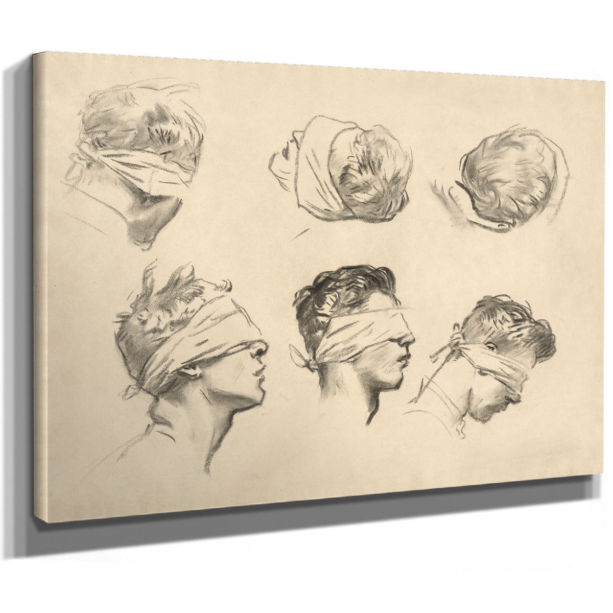 Studies Gassed Iii 1918 1919 By John Singer Sargent
