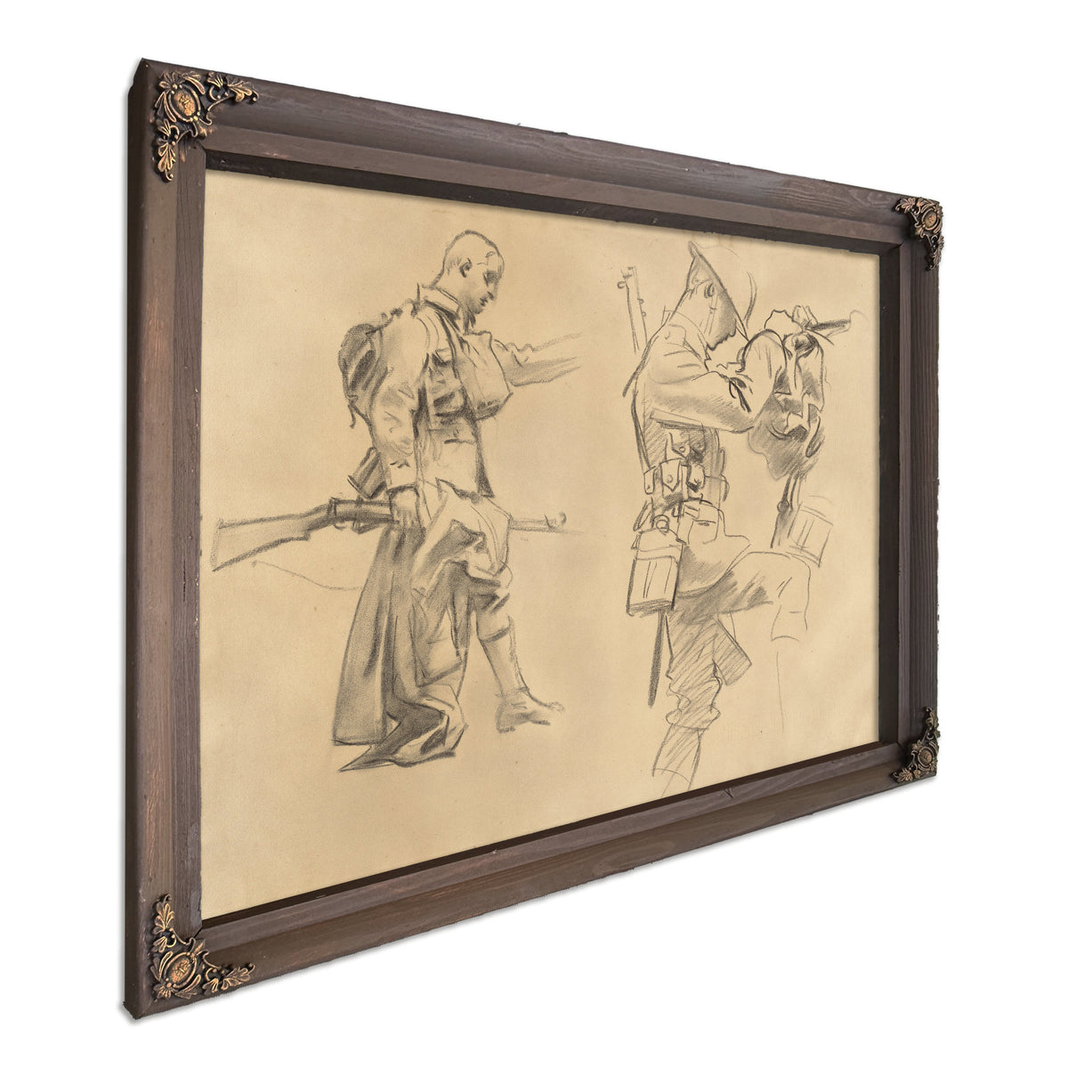 Studies Gassed Recto 1918 1919 By John Singer Sargent