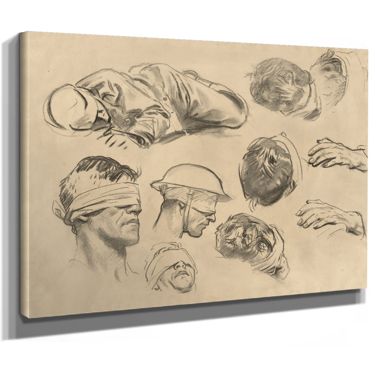 Studies Gassed V 1918 1919 By John Singer Sargent