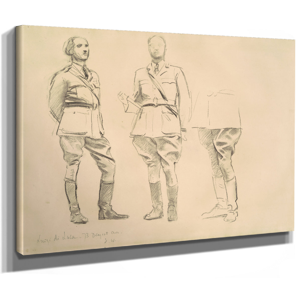 Studies General Officers World War I By John Singer Sargent
