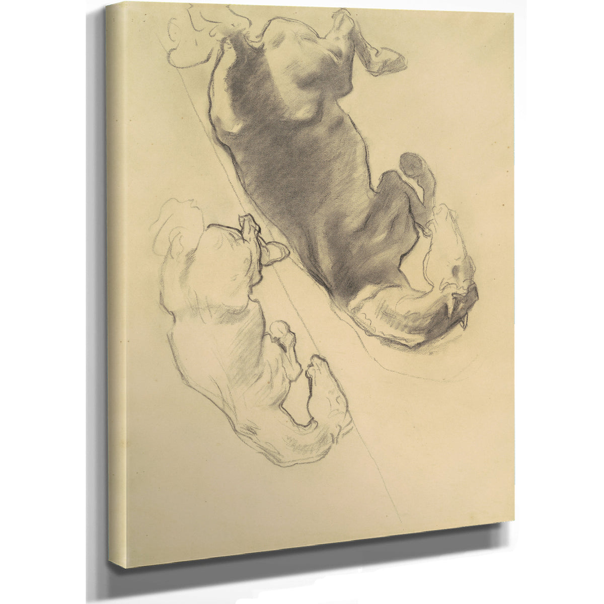 Studies the Fall Gog Magog Ii 1903 By John Singer Sargent