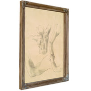Studies Two Classical Male Figures 02 By John Singer Sargent