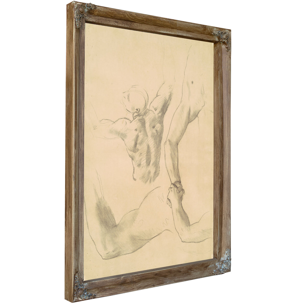 Studies Two Classical Male Figures 02 By John Singer Sargent